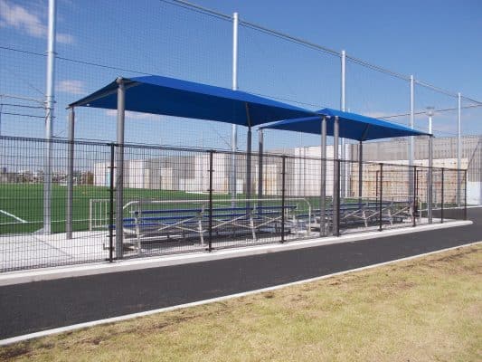 東京都大田区森ヶ崎公園　長方形GTシェード