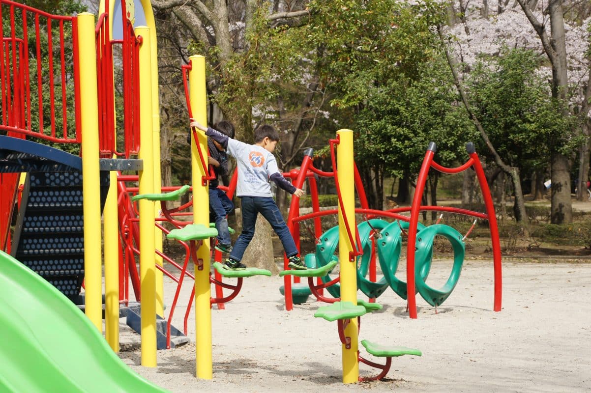 埼玉県熊谷市中央公園パワースケープ複合遊具