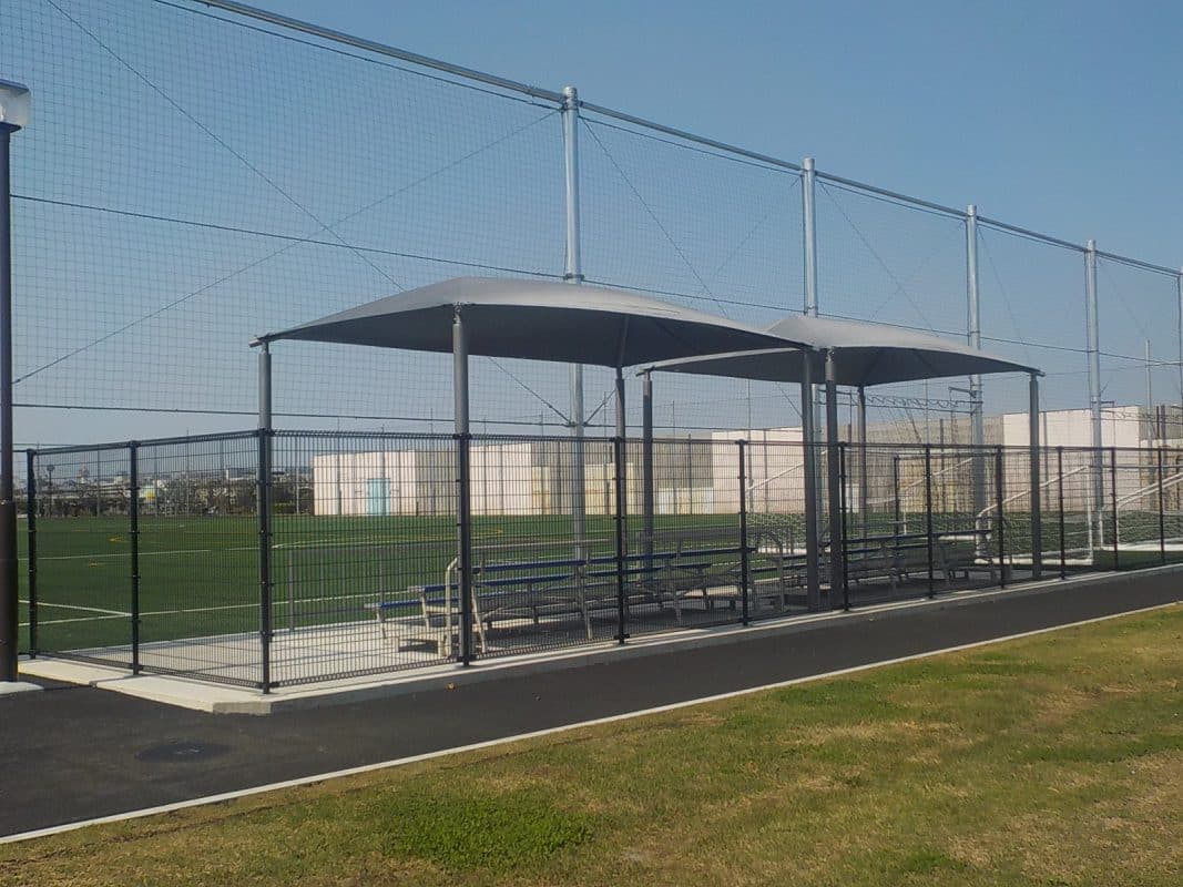 東京都大田区森ヶ崎公園　長方形GTシェード