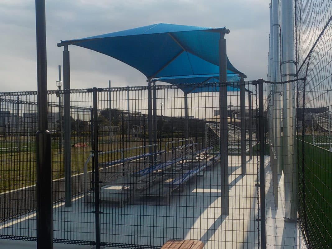 東京都大田区森ヶ崎公園　長方形GTシェード