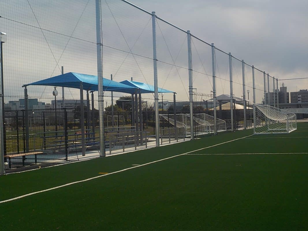 東京都大田区森ヶ崎公園　長方形GTシェード