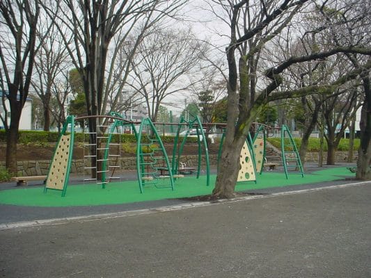 神奈川県川崎市等々力緑地催し物広場健康器具