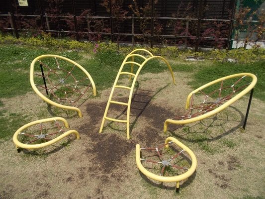 東京都大田区高畑第三児童公園ネット遊具