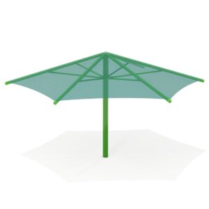 qri154-Single Column Hexagonal Umbrella